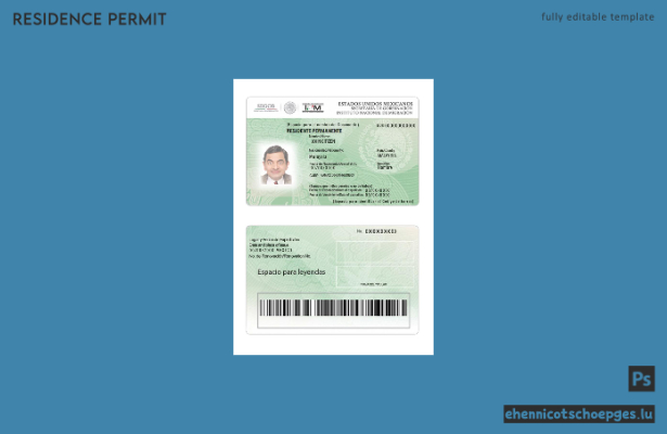 Beispiel für eine mexikanische Green Card-Aufenthaltserlaubnis